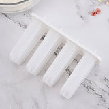 Popsicle Molds 4 Cavities BPA Free Silicone Popsicle Molds, Ice Molds Silicone Popsicle Maker Homemade Ice Cream Mold, Reusable Multicolor