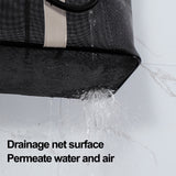 Mesh Shower Caddy Freestanding Portable Shower Tote Bag for College Dorm, Hanging Shower Caddy Dorm Basket, Bathroom, Gym, Travel, Quick Dry Hanging Shower Organizer for Toiletry Essentials 10.2×6.3×9.8 in Black