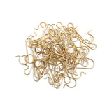 50 Pack Christmas Ornament Hooks 0.47*1.18in Stainless Steel S-Shaped Hangers for Christmas Tree Decoration Christmas Stocking Balls Christmas Ornaments,Gold