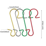 50 Pack Christmas Ornament Hooks 0.47*1.18in Stainless Steel S-Shaped Hangers for Christmas Tree Decoration Christmas Stocking Balls Christmas Ornaments,Gold