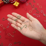 50 Pack Christmas Ornament Hooks 0.47*1.18in Stainless Steel S-Shaped Hangers for Christmas Tree Decoration Christmas Stocking Balls Christmas Ornaments,Gold