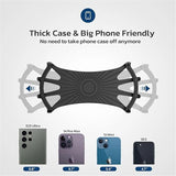 Bike Phone Mount, Universal Bike Cell Phone Holder, 360° Rotatable, Silicone Bicycle Phone Mount Compatible with iPhone 15/14/13/Pro Max/Pro/mini/12/11/Xs/Max/Xr/X/7/8/Plus, 4.0''~6.7'' Cellphones - Top-Down View