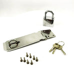 30mm Door Bolt with Latch and Keys - Heavy-Duty Security Lock for Home & Office