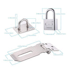 30mm Door Bolt with Latch and Keys - Heavy-Duty Security Lock for Home & Office