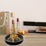 Eiffel Tower Ring Stand – An elegant jewelry stand, a romantic gift, a chic decoration, perfect for engagements, weddings, or dressing table displays. - Front View