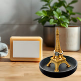 Eiffel Tower Ring Stand – An elegant jewelry stand, a romantic gift, a chic decoration, perfect for engagements, weddings, or dressing table displays. - Top-Down View