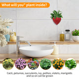Wall Mounted Planter - NO DRILLING,Houseplant Wall Display Ideas,3D Printed Wall Planter with Drainage Tray - 45-Degree Angle