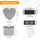 Wall Mounted Planter - NO DRILLING,Houseplant Wall Display Ideas,3D Printed Wall Planter with Drainage Tray - Side View