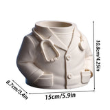 Doctor Pen Holder Desk Organizer - Lab Coat & Stethoscope Desktop Doctor Pen Holder - 45-Degree Angle