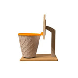 Large Basketball Net Pencil Holder with Backboard - Side View