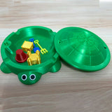 Mini Turtle Sandbox Desk Toy with  Small Tools, Mini Zen Garden Fidget Stress Relief Toys for Adults and Kids, Desktop Decor Accessories for Home and Office - 45-Degree Angle