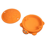 Mini Turtle Sandbox Desk Toy with  Small Tools, Mini Zen Garden Fidget Stress Relief Toys for Adults and Kids, Desktop Decor Accessories for Home and Office - Top-Down View
