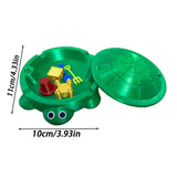 Mini Turtle Sandbox Desk Toy with  Small Tools, Mini Zen Garden Fidget Stress Relief Toys for Adults and Kids, Desktop Decor Accessories for Home and Office - 45-Degree Angle