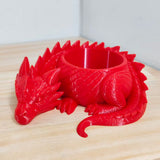 Sleeping Dragon Bowl, Fantasy Home Decor 3D Printed,Sleeping Dragon Flowerpot,Dragon Lover Gifts - 45-Degree Angle