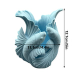 Biomorphic Flowing Sculptural Vase - Organic Wavy Modern Home Decor - Top-Down View