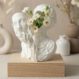 A 3D-printed vase shaped like a goddess of nature. Let go of pretense. Stay in nature. - Front View