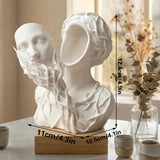 A 3D-printed vase shaped like a goddess of nature. Let go of pretense. Stay in nature. - Side View