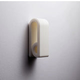 3D-printed press-lock towel hooks | Self-locking hooks, white