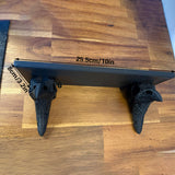3D-printed crow skull wall mount adds a touch of mystery to your home. (Black) - Front View
