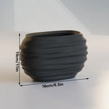 3D Printed Modern Pen Holder and Brush Cup - 
marble color - Side View