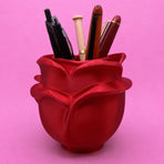 Rose Pen Holder (Red)