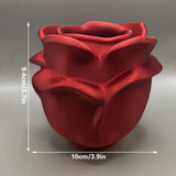 Rose Pen Holder (Red) - Side View