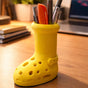 Yellow Crocs Boot Pen Holder – A Fun Desktop Organizer