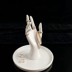 3D Printed Elegant Hand - Jewelry and Accessory Stand (White)