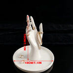 3D Printed Elegant Hand - Jewelry and Accessory Stand (White)