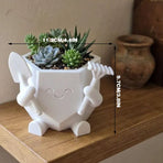 3D Printed Smiling Gardener (White)