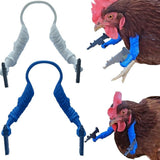 Chicken arms with Guns,Fun, Durable, Rooster Pistol Party, Perfect for Parties, Photoshoots and Pranks Costumes for Chickens to wear(White) - Front View