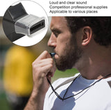 100 Pack Pea-less Plastic Whistles with Lanyards, Loud Crisp Sound Sports Whistle for Coaches, Referees & Officials, Durable Lightweight Outdoor Training Equipment