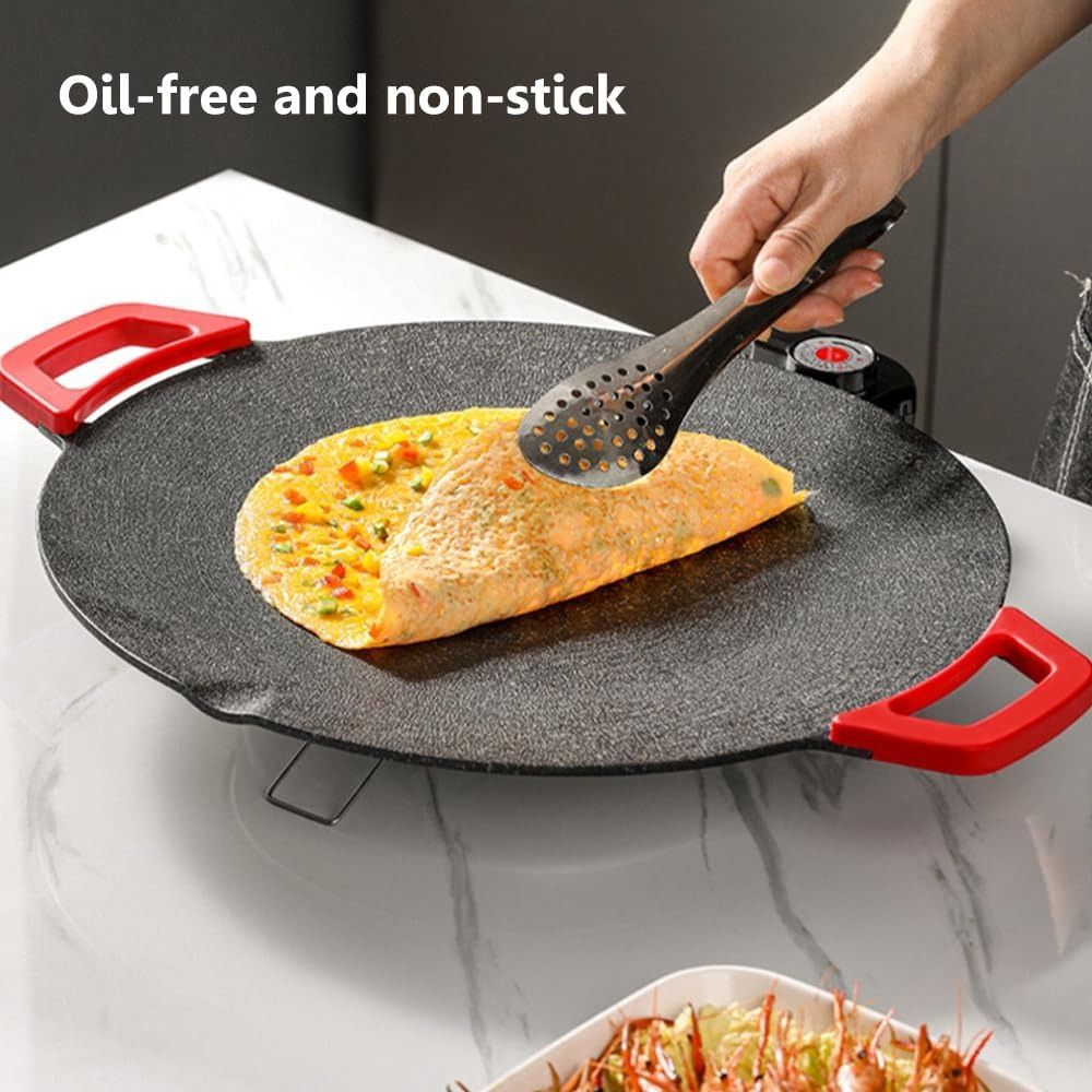 Smokeless Indoor Electric Grill & Nonstick Griddle – Compact, Fast-Heating Tabletop Grill for Steaks, Burgers, Pancakes, BBQ, and Everyday Indoor