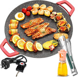 Smokeless Indoor Electric Grill & Nonstick Griddle – Compact, Fast-Heating Tabletop Grill for Steaks, Burgers, Pancakes, BBQ, and Everyday Indoor - Extra Image
