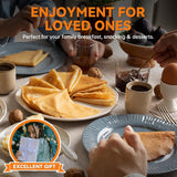 Electric Crepe Maker, 8-Inch Portable Nonstick Crepe Machine with Handle, Compact Household Pancake & Tortilla Maker for Eggs, Crepes, Blintzes, and Wraps - 45-Degree Angle