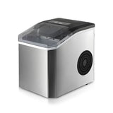 Ice Maker Countertop, Portable Ice Machine with Carry Handle, 26.5lbs Per Day, 9 Cubes in 6 Mins, Auto-Cleaning, with Basket and Scoop, for Home, Kitchen, Camping, RV - Close-Up Angle