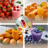 Digital Display Juicer-Smart LED Display, Diet-Friendly Portable Multimode Blender Personal Electric USB 500ML Portable juicer Shakes and Smoothies Blender Small Blenders Mixing,Green