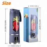 Digital Display Juicer-Smart LED Display, Diet-Friendly Portable Multimode Blender Personal Electric USB 500ML Portable juicer Shakes and Smoothies Blender Small Blenders Mixing,Purple