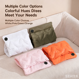 Rechargeable Hand Warmer Muff, USB Electric Heating Pad with Digital Display Temperature Control, 3 Heat Levels Portable Far Infrared Heated Cushion for Outdoor Winter Use Men Women(green) - Front View