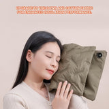 Rechargeable Hand Warmer Muff, USB Electric Heating Pad with Digital Display Temperature Control, 3 Heat Levels Portable Far Infrared Heated Cushion for Outdoor Winter Use Men Women(green) - Extra Image