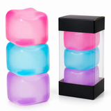 Blue Stress Cube Fidget Squishy Slow Rising Sensory Stress Ball, Calming Squeeze Toy for Stress Relief and Focus