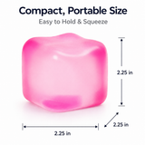 Blue Stress Cube Fidget Squishy Slow Rising Sensory Stress Ball, Calming Squeeze Toy for Stress Relief and Focus
