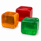 Orange Stress Cube Fidget Squishy Slow Rising Sensory Squeeze Ball, Relaxing Fidget Toy for Stress Relief Gifts - Front View