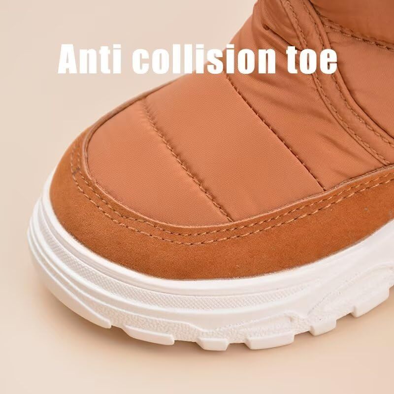 Toddler Boy Girl Anti Slip Warm Winter Boots Brown AU5 Size for Outdoor Walking Snow Sport Trekking