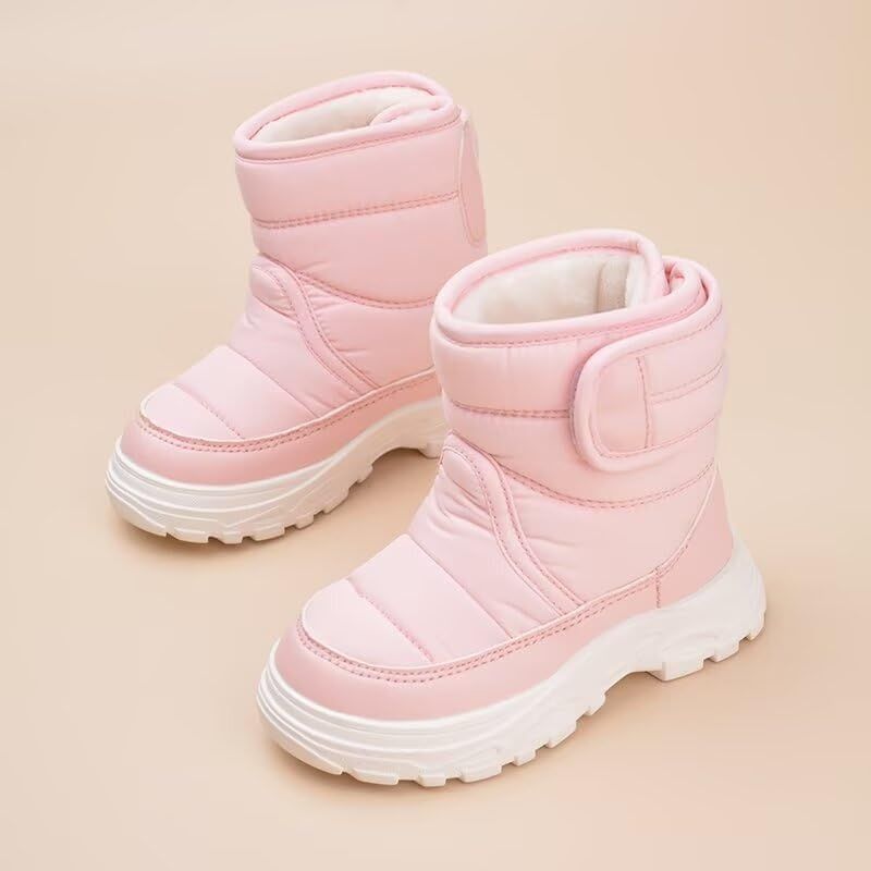 Toddler Boy Girl Anti Slip Warm Winter Boots Brown AU9 Size for Outdoor Walking Snow Sport Trekking