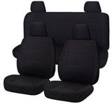 Custom Waterproof Seat Covers for Nissan Navara D23 NP300 Dual Cab (2017-2020) - All Terrain Black