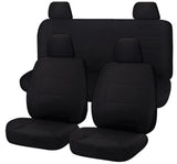 Custom Fit Waterproof Seat Covers for Nissan Navara D40 Dual Cab (2006-2015) - Black All Terrain