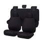 Seat Covers for TOYOTA HILUX SR - SR5 4X4 KUN26R - GGN25R 04/2005 - 06/2015 S DUAL CAB UTILITY FR BLACK CHALLENGER