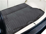 ALUMINIUM LOOK 1-Piece Boot Mat - BLACK [Rubber/Aluminium Look] - Front View