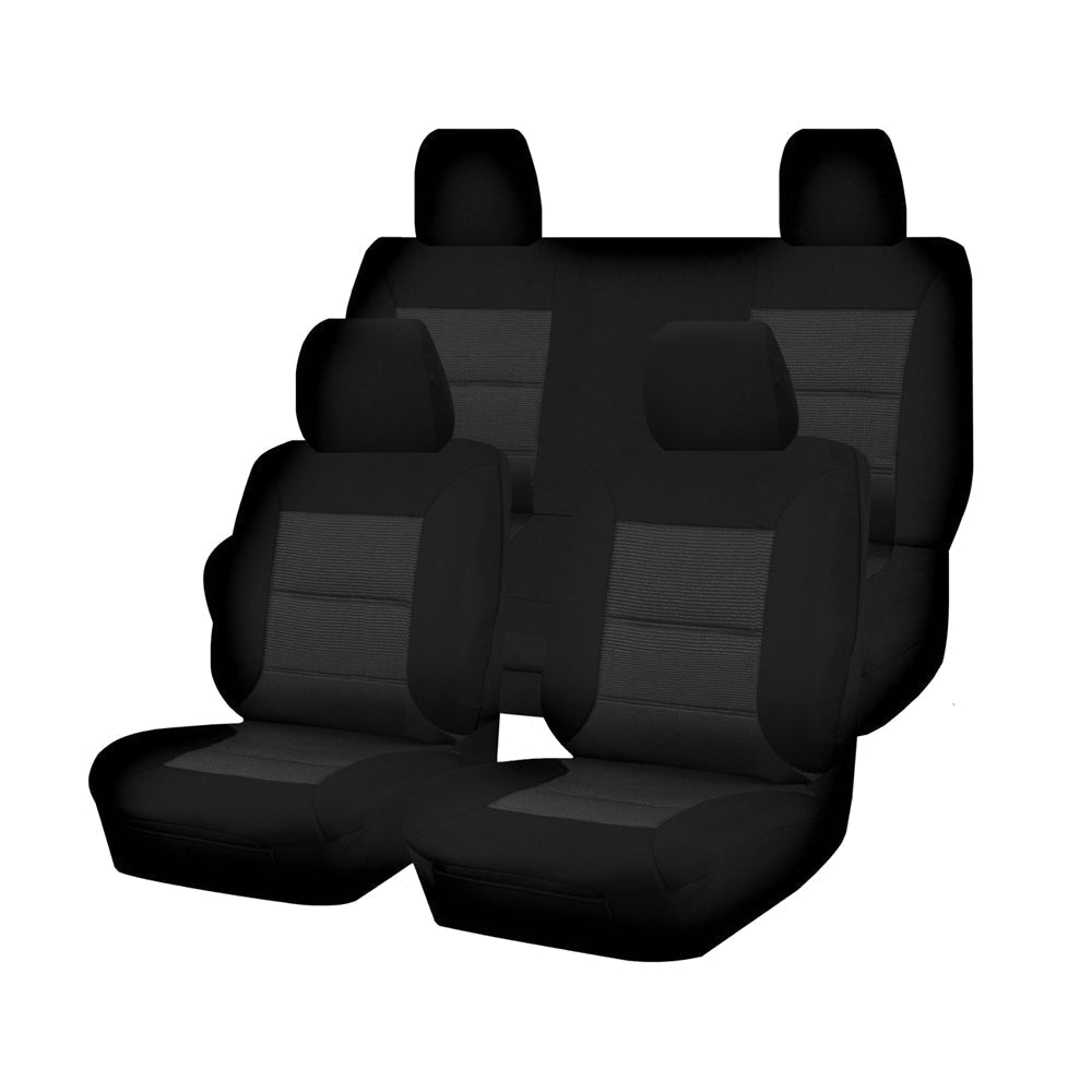 Custom Fit Jacquard Seat Covers for Nissan Frontier D23 Dual Cab (2015-2017)
